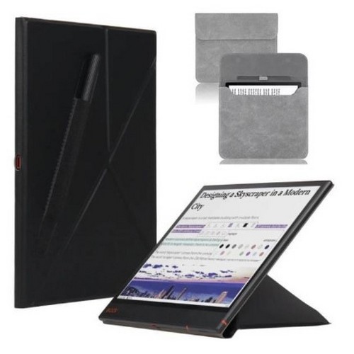 MINGFENG ONYX BOOX AIR3 C 마그네틱 흡착 스마트 케이스 커버+슬림 마그네틱 슬리브 파우치