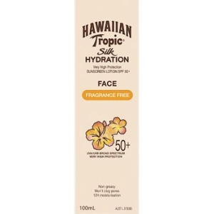  하와이안트로픽 무향 실크 하이드레이션 페이스 선크림 SPF 50+ 100ml [1개]