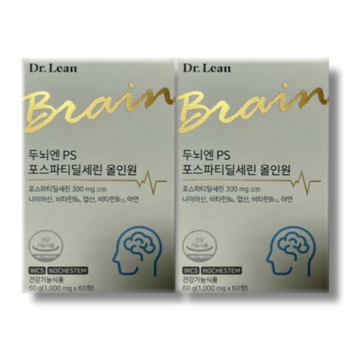 닥터린 두뇌엔 PS 포스파티딜세린 올인원 1000mg 60정 (2개)_이미지