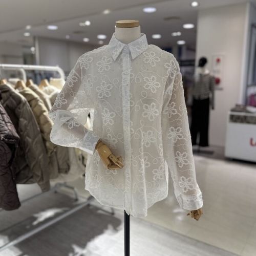 시스루플라워셔츠/A26SH6108 전주김제점