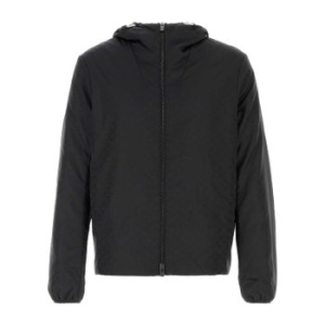  엠포리오아르마니 Black polyester padded jacket 8N1BN41NHQZ F052 BLACK