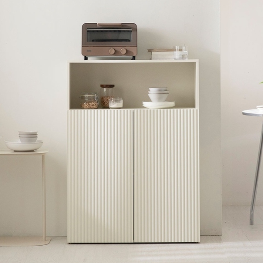 루시엔 템바보드 높은 거실장 선반 수납장 800