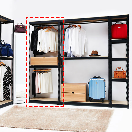 미아트 보비쥬S 베리 800 A형 1단 서랍 드레스룸 행거 세트