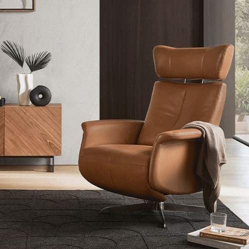 까사미아 우스터 전동 천연가죽 리클라이너 1인용