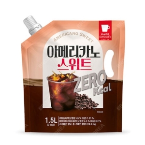 웰그린 스위츠 아메리카노 스위트 제로 1.5L 1개/대용량 파우치 액상커피_이미지
