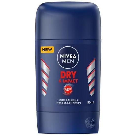 니베아 맨 데오드란트 스틱 드라이 앤 임팩트 50ml (1개)_이미지