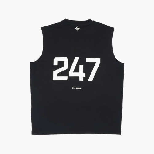 리프레젠트 클로딩캡슐 오버사이즈드 탱크 젯블랙 247M460 01