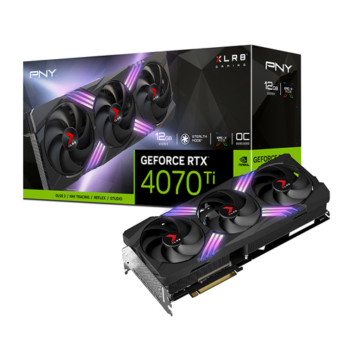 PNY XLR8 지포스 RTX 4070 Ti VERTO EPIC-X RGB TF OC D6X 12GB 마이크로닉스_이미지