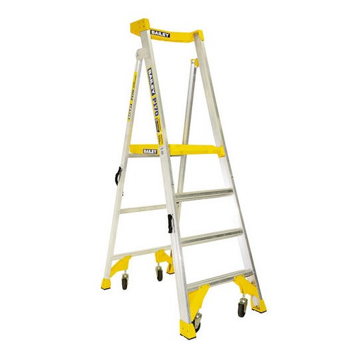 베일리 알루미늄 와이드 자동멈춤 사다리 (4단)_이미지