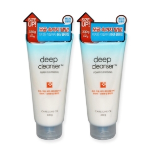 LG생활건강 케어존 씨케이 딥 포밍 클렌저 330g (2개)