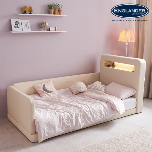 잉글랜더 소피아 저상형 가죽 LED침대 SS (매트별도)