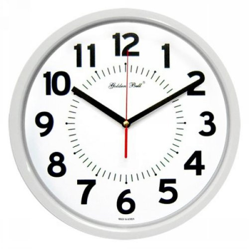 무소음 화이트 오피스형 벽시계 (GB4243)