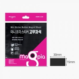 마그피아 미니 조각 스티커 고무자석 MSRM-1530 eg_이미지