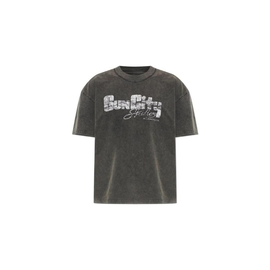 올세인츠 선 시티 그래픽 티셔츠 SUNCITYM056PE WASHEDBLACK T