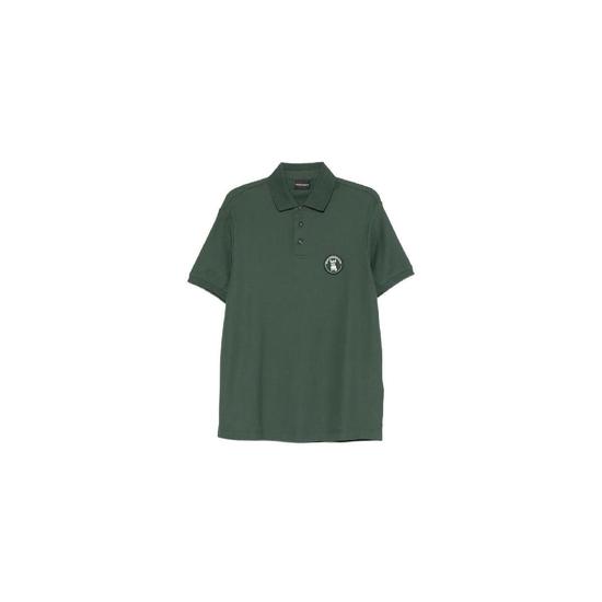 엠포리오아르마니 로고 패치 반소매 폴로 셔츠 EM005244AF10497 T_이미지
