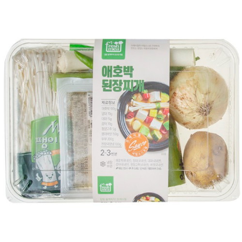 프레시밀 애호박 된장찌개 710g (3개)