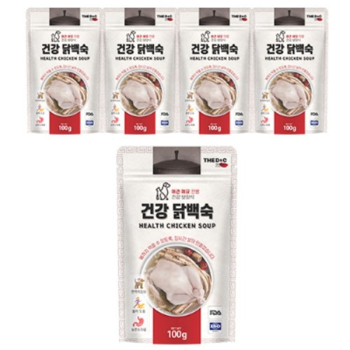 더독 건강 닭백숙 100g (5개)_이미지