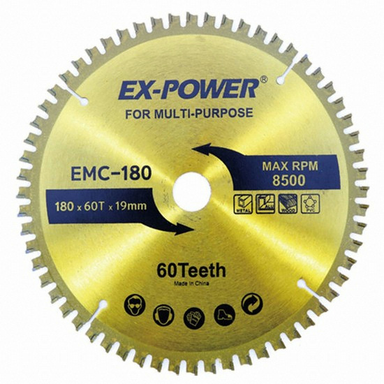 이엑스파워 7인치 다용도용 원형톱날 EMC-180