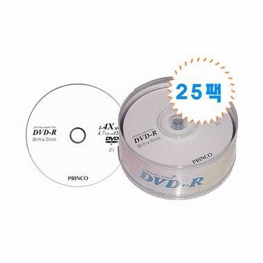 프린코 DVD-R 4.7GB 4x 케익 25장