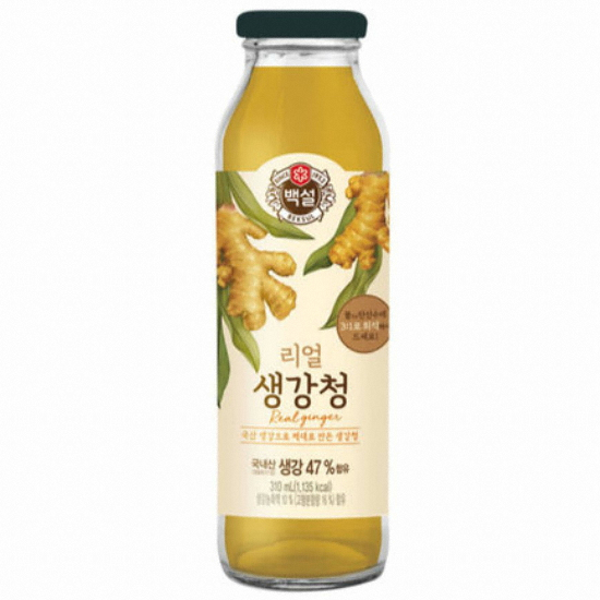 CJ제일제당 백설 리얼 생강청 310ml이미지입니다. 누르면 해당 게시물로 새창이동합니다.