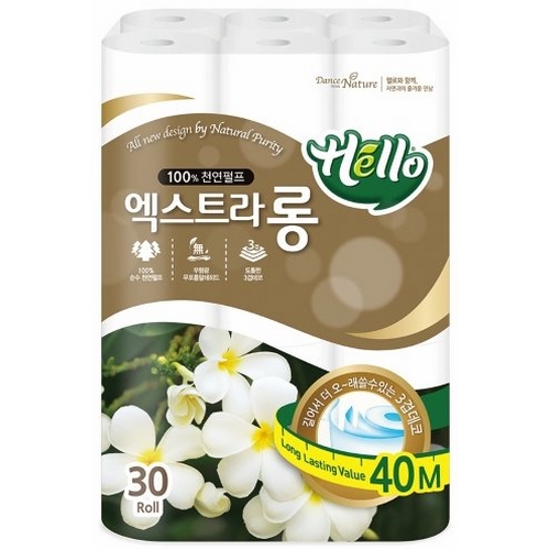 헬로 엑스트라롱 40m (30롤) (4팩)_이미지