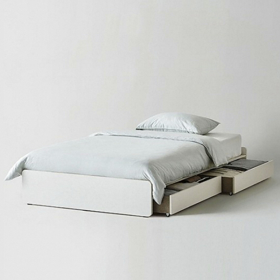 한샘 샘베딩 베이직 하부서랍형 침대 SS (노뜨베이직독립)_이미지