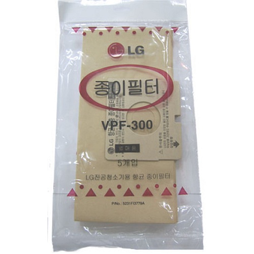 LG전자 정품 진공청소기 먼지봉투 VPF-300 (5매)_이미지