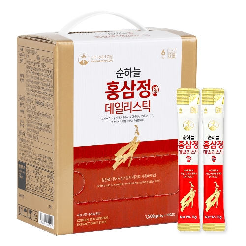 순하늘홍삼 6년근 순하늘홍삼정 데일리스틱 15g 100포 (1개)_이미지