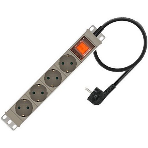 강원전자 NETmate 4구 16A SAFE 알루미늄 멀티탭 (1.5m)_이미지