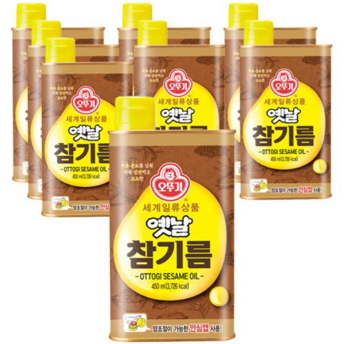 오뚜기 옛날 참기름 450ml (8개)_이미지