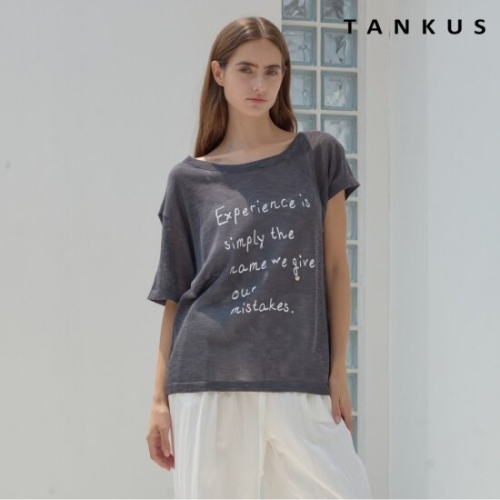 아비스타 탱커스 루즈핏 레터링 니트 TX2KP025L0