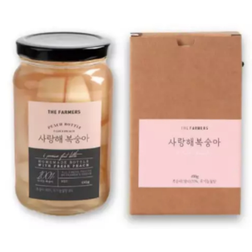 더파머스 사랑해복숭아 백도 490g