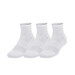 언더아머 유니 트레이닝 코튼 쿼터 삭스 3켤레 1386372-100 580677_이미지