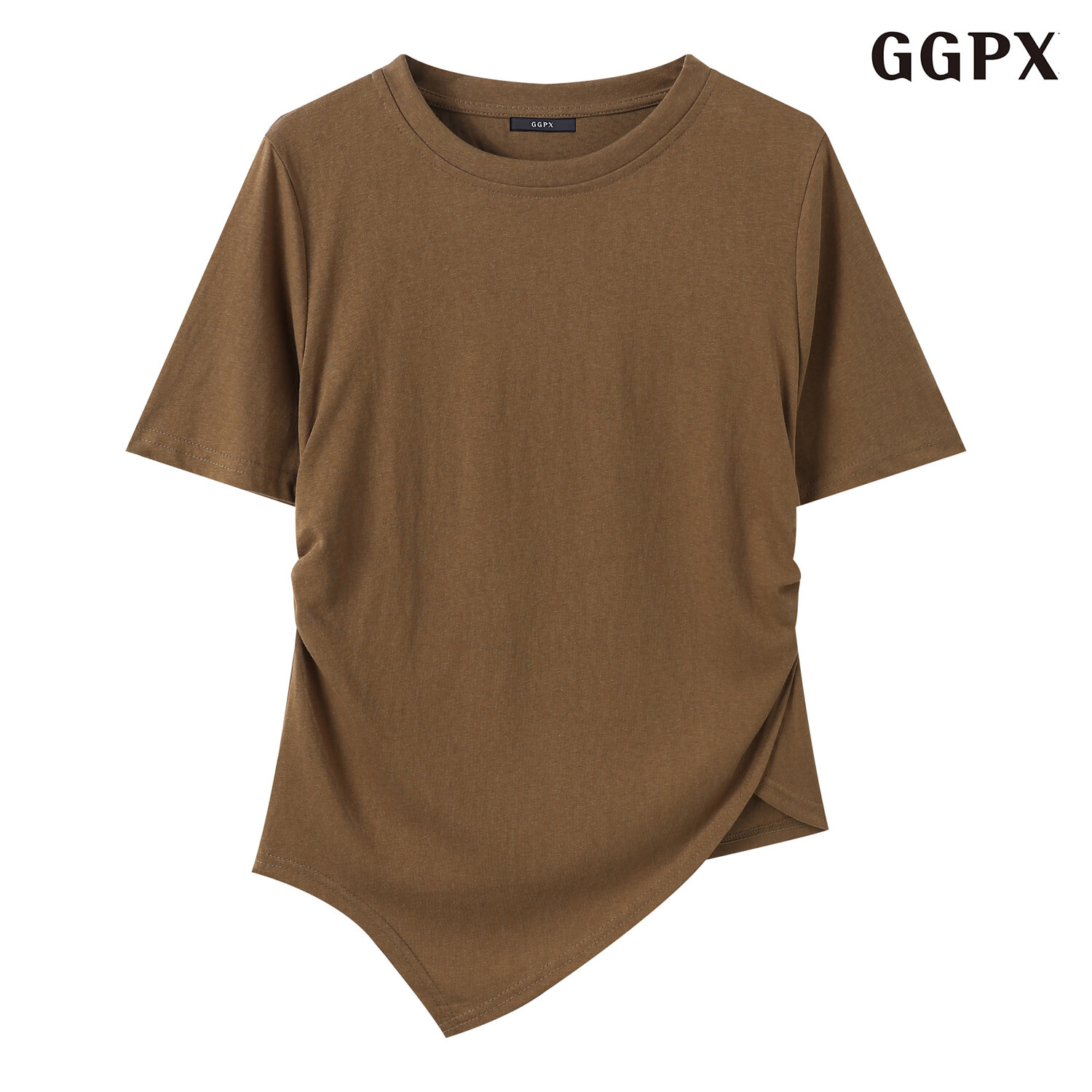 GGPX 사이드 셔링 라운드 반팔 티셔츠 GQBLW029D이미지입니다. 누르면 해당 게시물로 새창이동합니다.