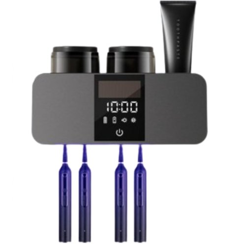 CozyTemp 2구 스마트 칫솔살균기 (블랙)_이미지