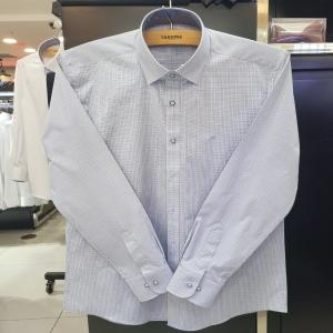 미니테터솔 체크 슬림핏셔츠 RM LP 134 BU