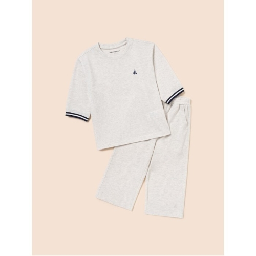 키즈 7부 피케 상하세트 베이지 BI6341U02A