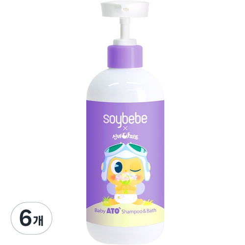 오쎄 소이베베 신비아파트 베이비 아토 샴푸 앤 바스 470ml (6개)