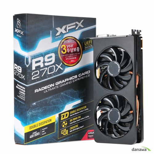 XFX �󵥿� R9 270X GHOST DD D5 4GB