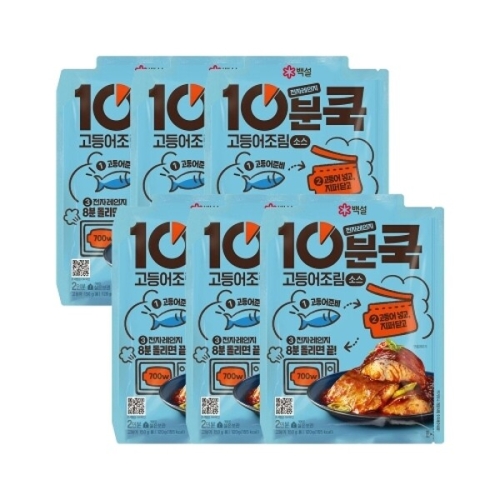 백설 10분쿡 고등어조림소스 120g (6개)_이미지