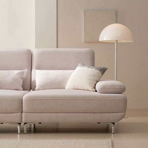 삼익가구 모딘 스윙형 기능성 패브릭 소파 4인용 (스툴포함)_이미지