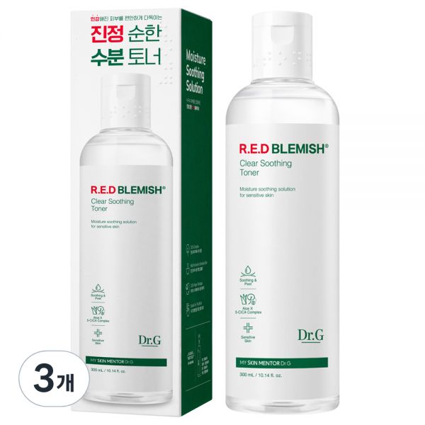 닥터지 레드 블레미쉬 클리어 수딩 토너 300ml (3개)_이미지