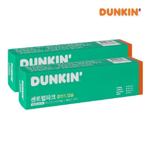 던킨 네스프레소 호환 센트럴파크 블렌드 캡슐커피 20캡슐 (2팩)_이미지
