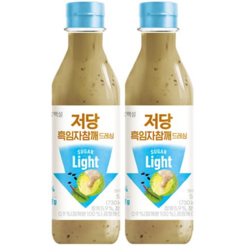 백설 저당 흑임자참깨 드레싱 560g