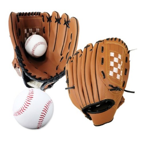 MAME 캐치볼 우투 글러브 2개 + 야구공 2개 세트_이미지