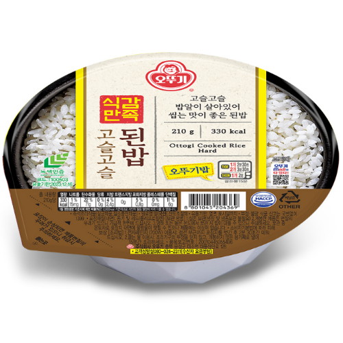 오뚜기 식감만족 고슬고슬 된밥 210g