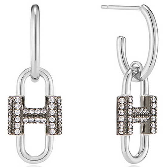 이에르로르 에리떼 실버 파베 링크 귀걸이 HL5E06507W9XXX