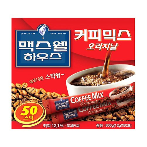 동서식품 맥스웰하우스 커피믹스 오리지날 스틱 50개입 (1개)_이미지