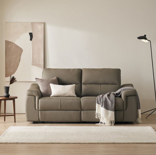 삼익가구 오스번 프리미엄 천연가죽 리클라이너 3인용_이미지