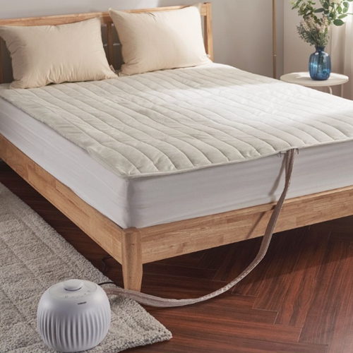 레이즈 실크극세사 화이트 온수매트 커버